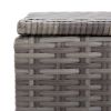 Patio Storage Box Poly Rattan 39.4"x19.7"x19.7" Gray