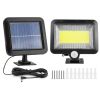 Solar Powered Wall Lights Outdoor 100 LED Beads Motion Sensor Lamp IP65 Waterproof Dusk To Dawn Sensor Light