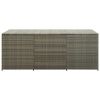 Patio Storage Box Poly Rattan 70.9"x35.4"x29.5" Gray