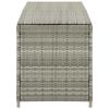 Patio Storage Box Poly Rattan 78.7"x19.6"x23.6" Gray