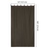 W54*L108in Outdoor Patio Curtain/Coffee