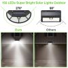 Wall Solar Powered Lights Outdoor 102 LEDs IP65 Waterproof Solar Lamps