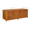 Patio Storage Box 78.7"x31.5"x29.5" Solid Acacia Wood