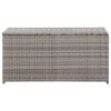 Patio Storage Box Poly Rattan 39.4"x19.7"x19.7" Gray