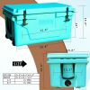 Hot Selling Blue color 65QT Outdoor cooler fish ice chest Box 2022 Popular Camping Cooler Box