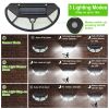 Wall Solar Powered Lights Outdoor 102 LEDs IP65 Waterproof Solar Lamps