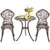 3 Pcs Cast Aluminum Bistro Set