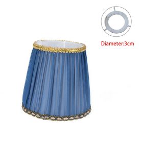 Lampshade Crystal Wall Lamp Black And White Purple Blue Lamp (Option: Dark blue pion)