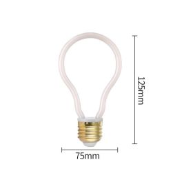 Led Bulb E27 Screw Port Retro Soft Filament Bulb Idea (Option: G-Milky Cover)