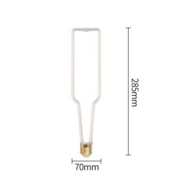 Led Bulb E27 Screw Port Retro Soft Filament Bulb Idea (Option: H-Milky Cover)