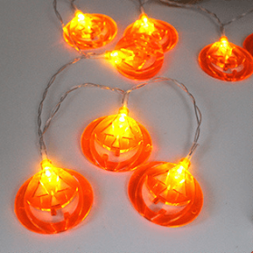 Halloween Decoration Pumpkin  Light  LED String Lights Lantern (Option: H Four colors-1.2M)