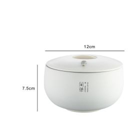 316 Material Japanese Stainless Steel Bowl Household Hotel Tableware (Option: 12CM White With Cover)