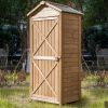 Outdoor Wooden Storage Sheds Fir Wood Lockers with Workstation