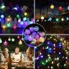 Globe String Solar Lights 30 Ball LED Fairy Solar Lamps 8 Lighting Modes IP65 Waterproof Decorative Lamp