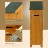 30.3"L X 21.3"W X 70.5"H Outdoor Storage Cabinet;  Wooden Tool Shed for Garden Patio Backyard,  Natural/Gray