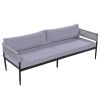 [Not allowed to sell to Wayfair]Light luxury style outdoor suit combination With 1 Love Sofa; 2 Single Sofa; 1 Coffee Table