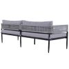 [Not allowed to sell to Wayfair]Light luxury style outdoor suit combination With 1 Love Sofa; 2 Single Sofa; 1 Coffee Table