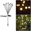 Solar Garden Lights;  2 Pack LED Solar Firefly Lights