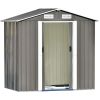 Patio 6ft x4ft Bike Shed Garden Shed; Metal Storage Shed with Lockable Door; Tool Cabinet with Vents and Foundation for Backyard; Lawn; Garden